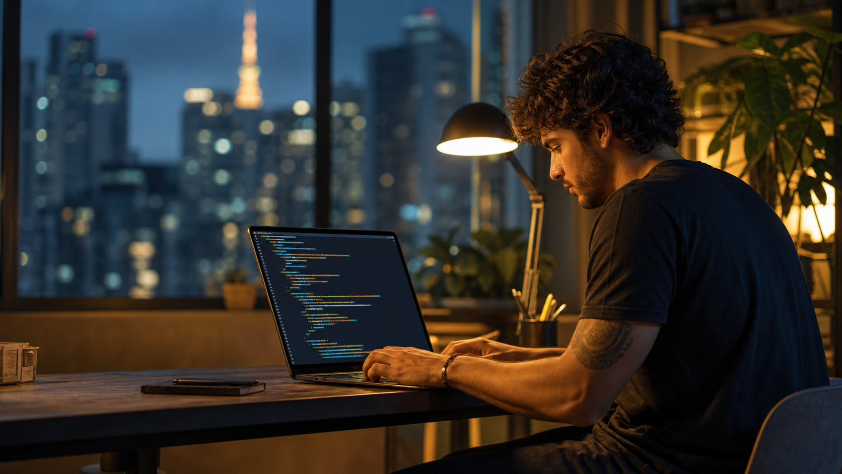 Pessoa aprendendo JavaScript e Front-end com a Codetupi